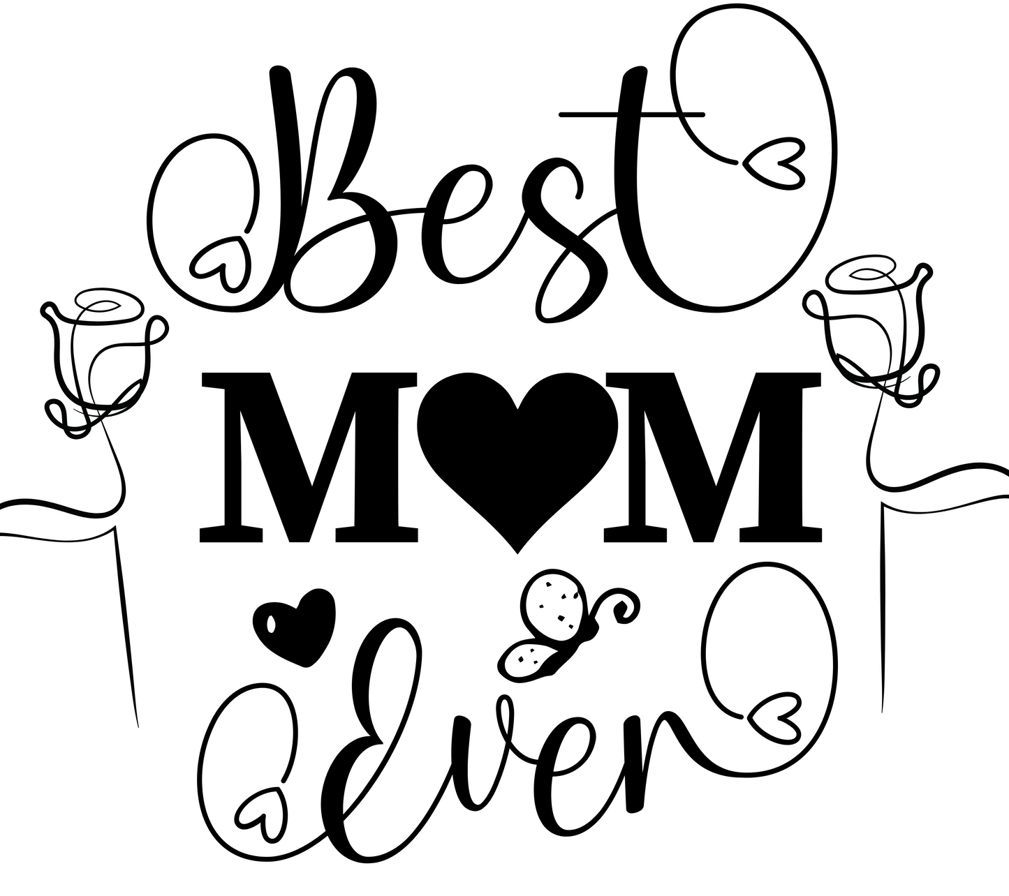 Tasse mit farbiger Innenseite - "Best Mom ever"