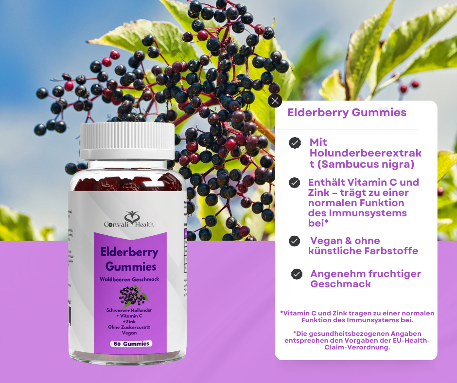 Elderberry Gummies- Immunsystem & Zellschutz