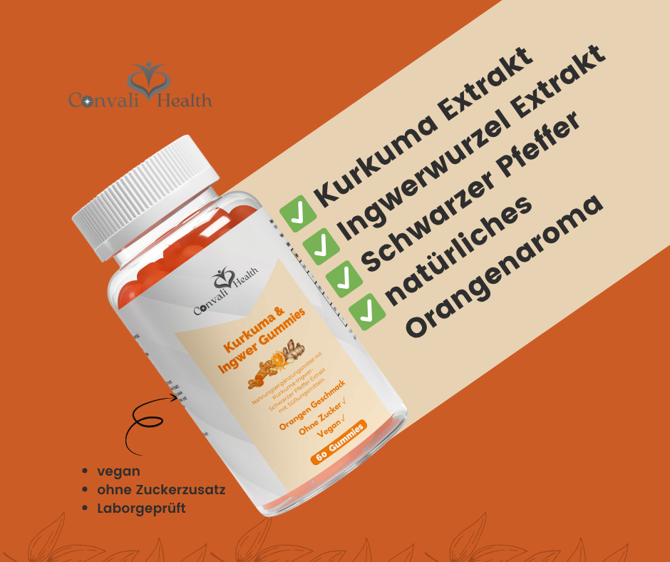 Kurkuma & Ingwer Gummies -Immunsystem & Verdauung