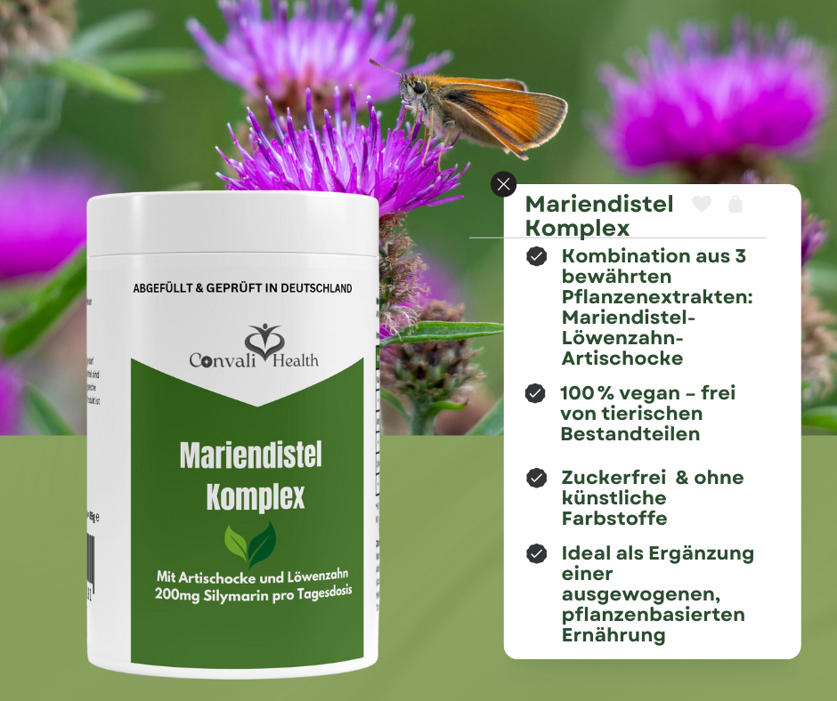 Mariendistel Artischocke Löwenzahn Komplex - 120 Kapseln