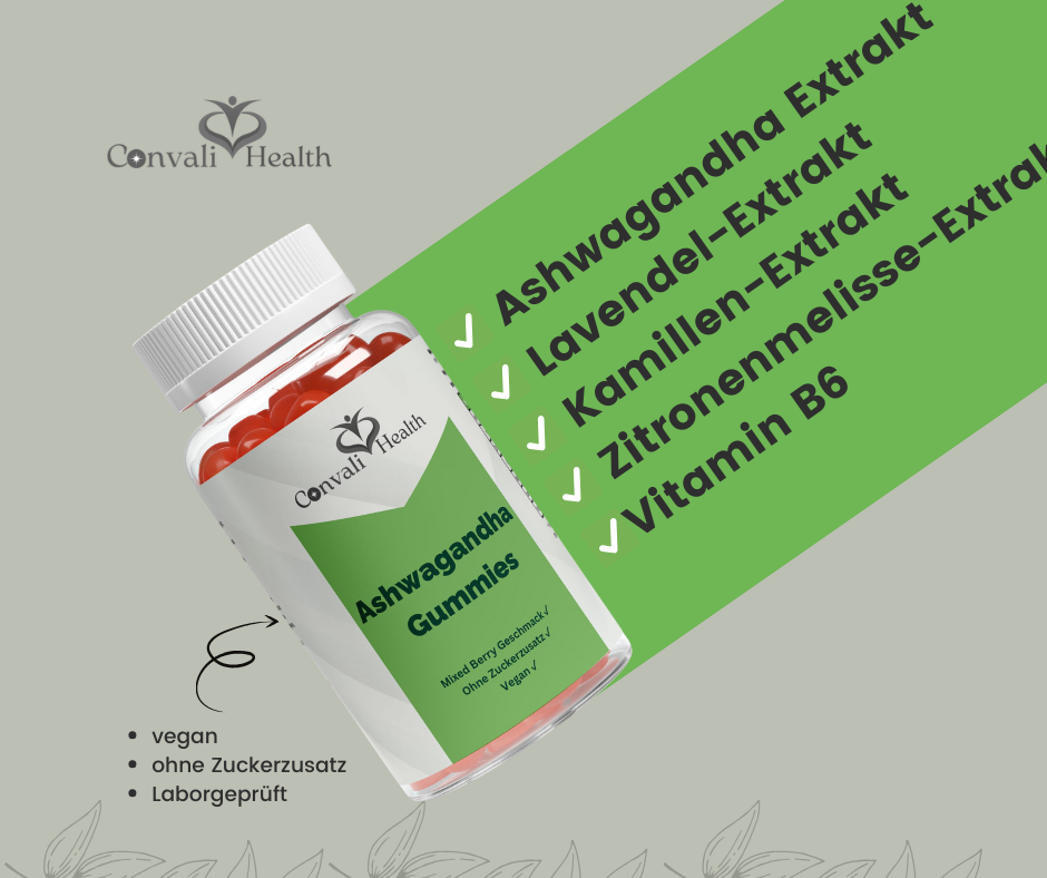 Premium Ashwagandha Gummies 300 + Vitamin B6,- 60 Stk