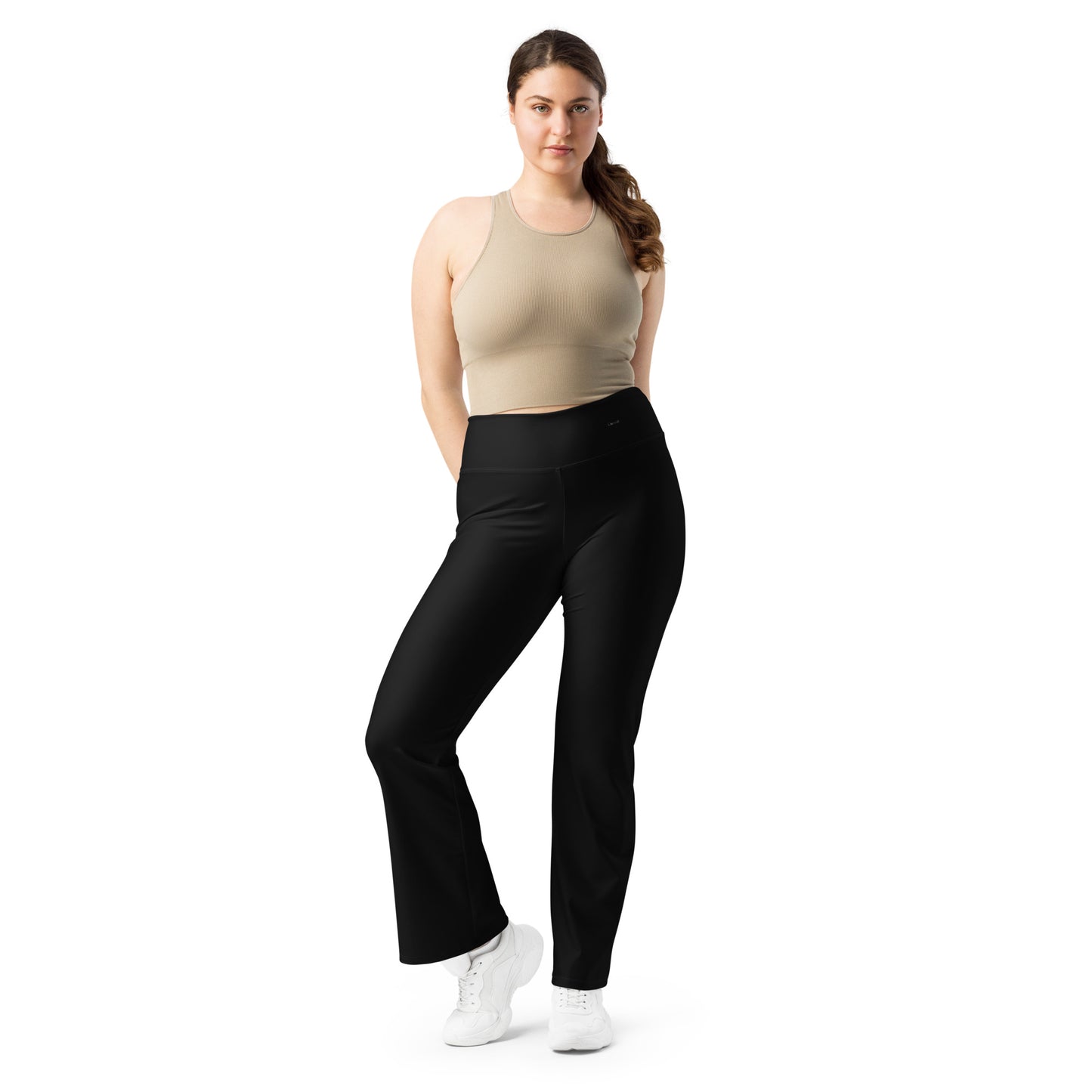 Leggings mit Schlag - schwarz