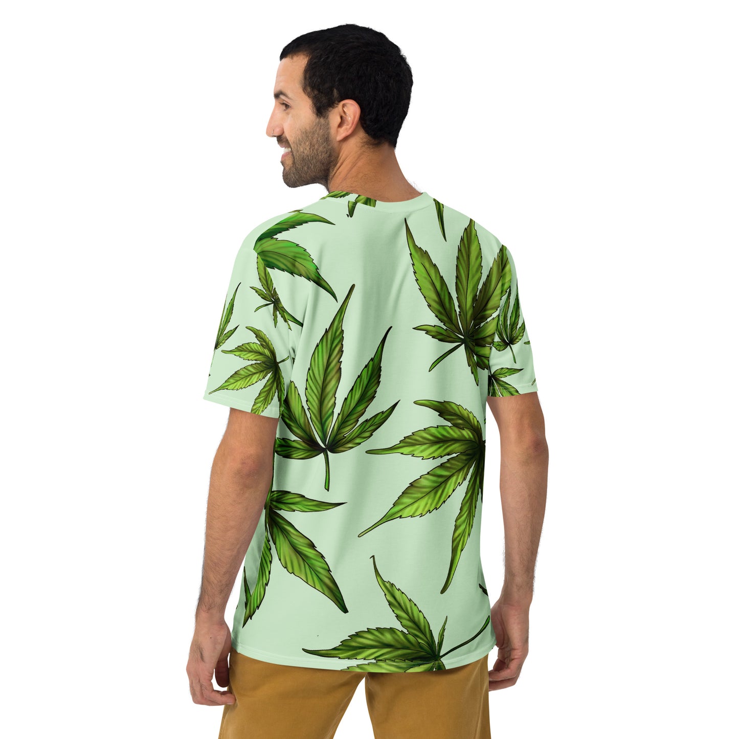 Herren-T-Shirt - Palme grün