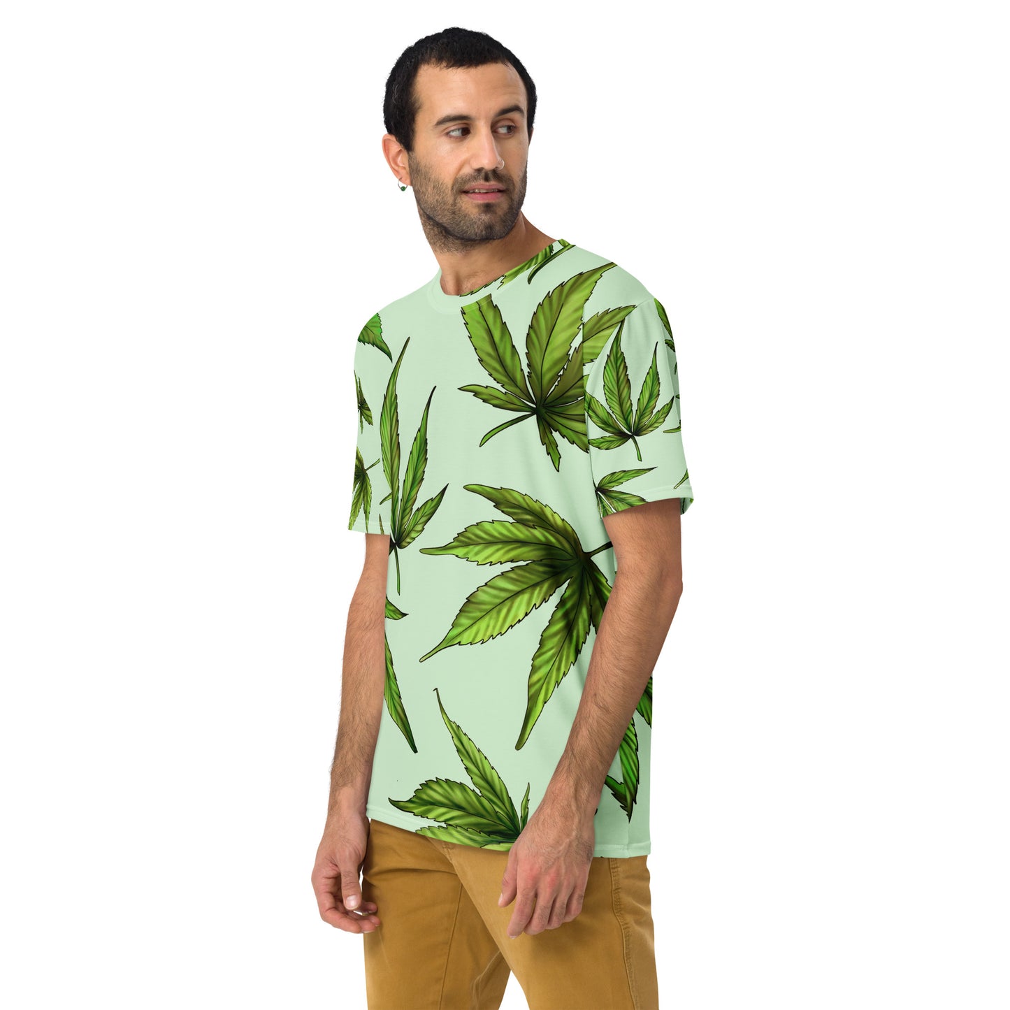 Herren-T-Shirt - Palme grün