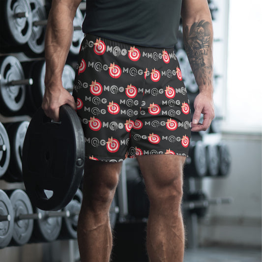 Recycelte Sport-Shorts für Herren MGe Design schwarz/rot