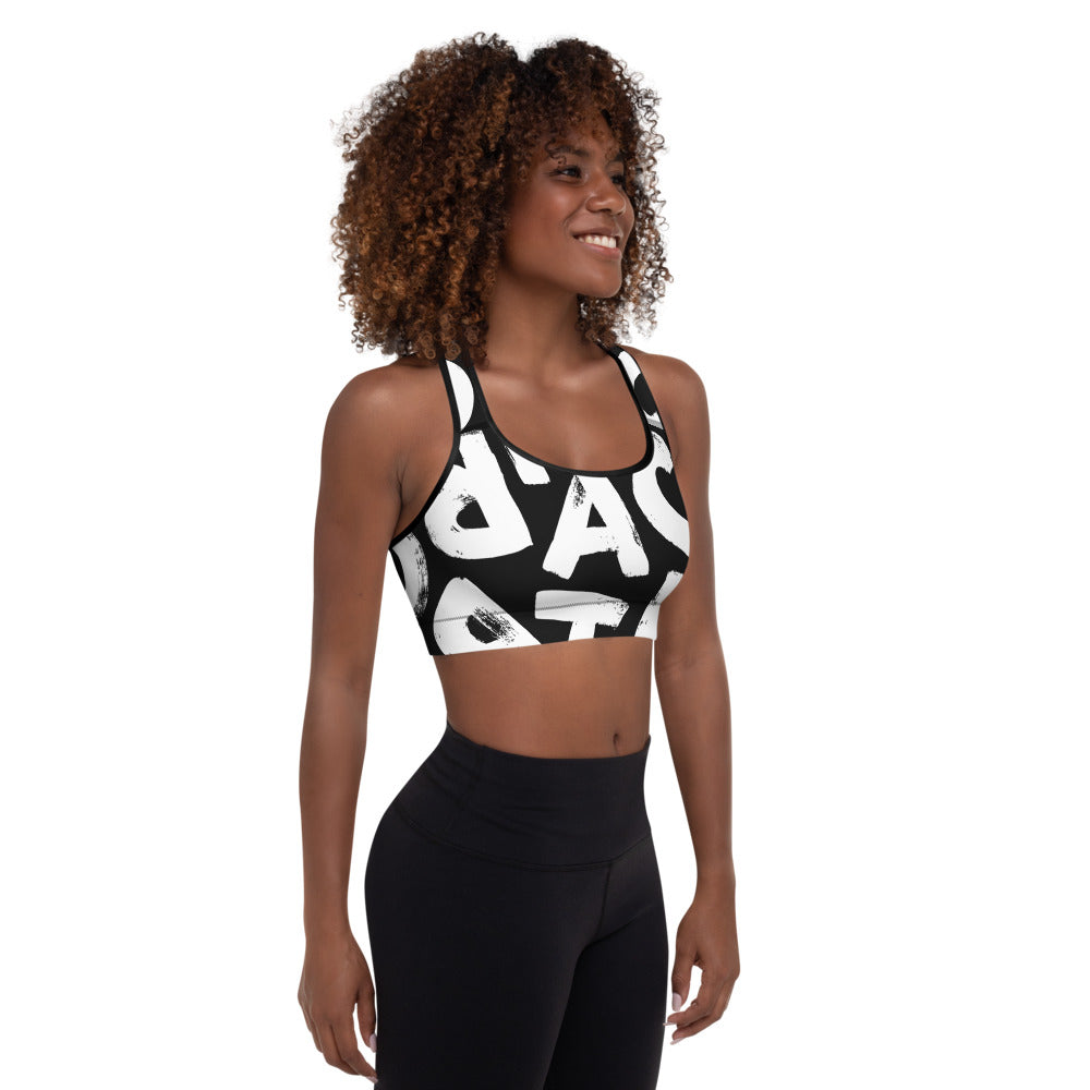 Gepolsterter Sport-BH - ABC Motiv