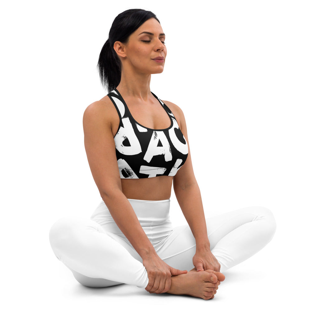 Gepolsterter Sport-BH - ABC Motiv