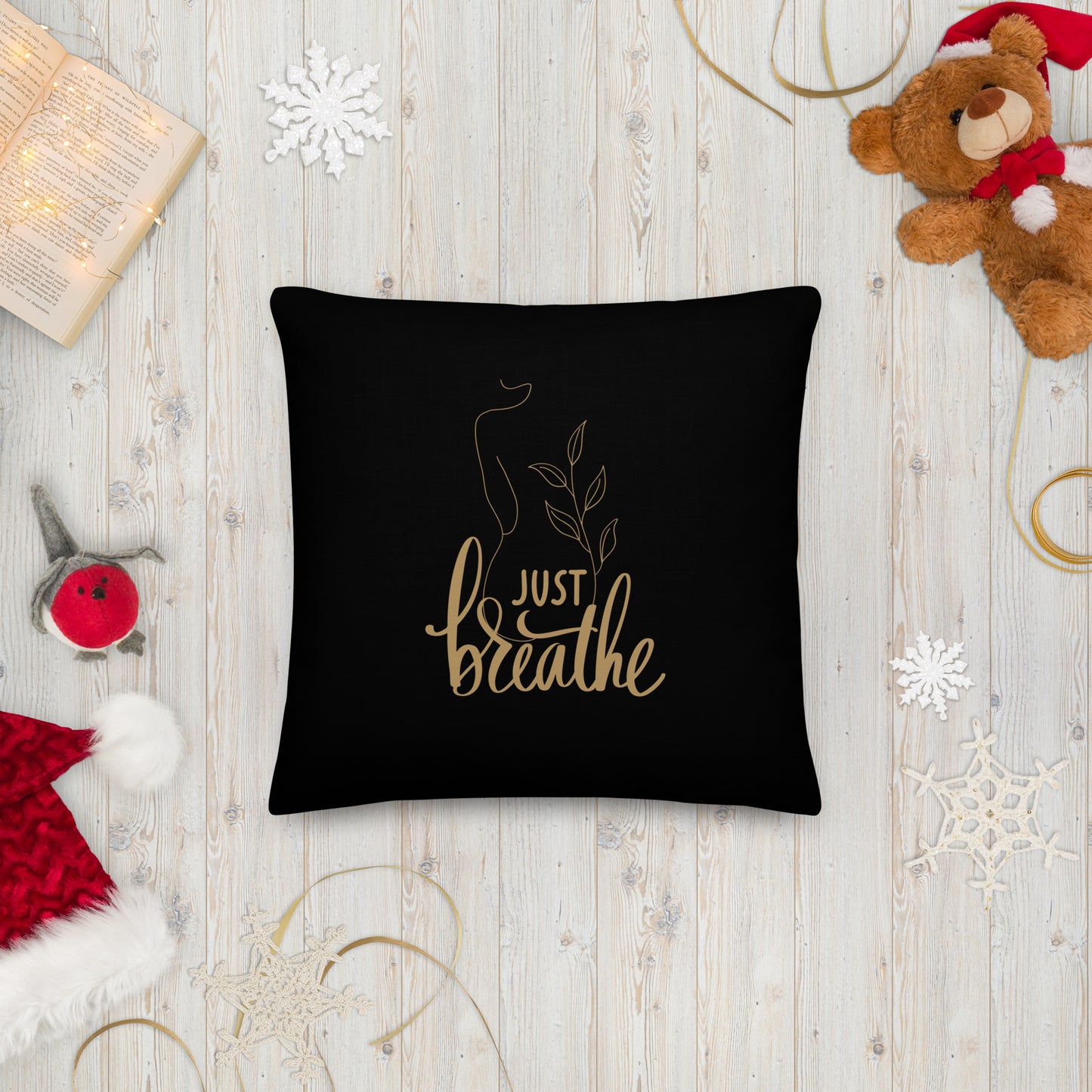 Premium-Kissen - Just breathe