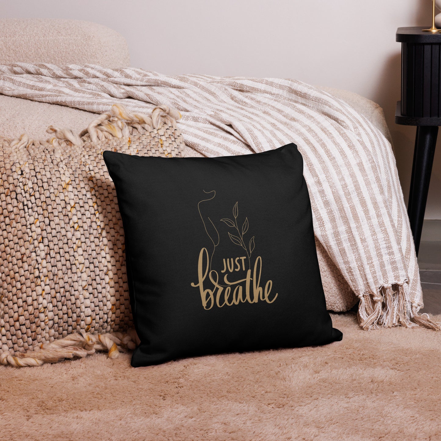 Premium-Kissen - Just breathe