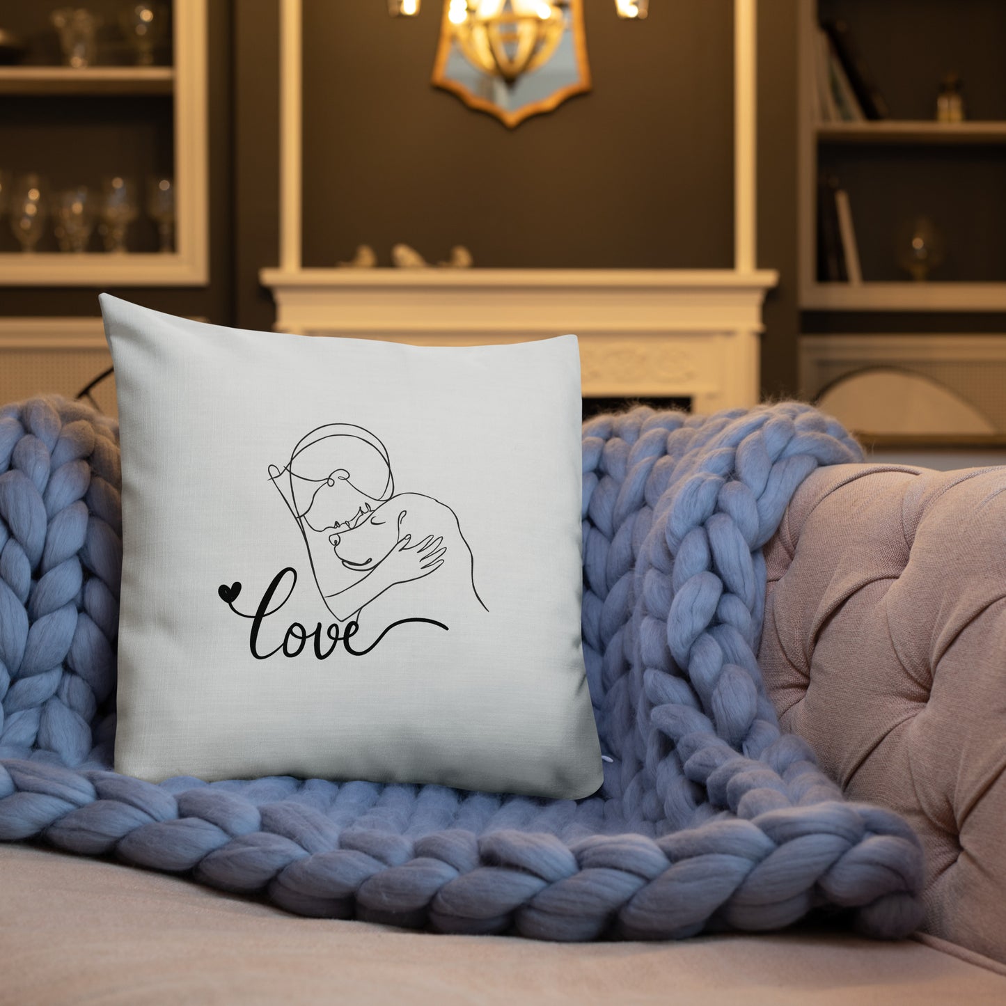 Premium-Kissen- Dog Love