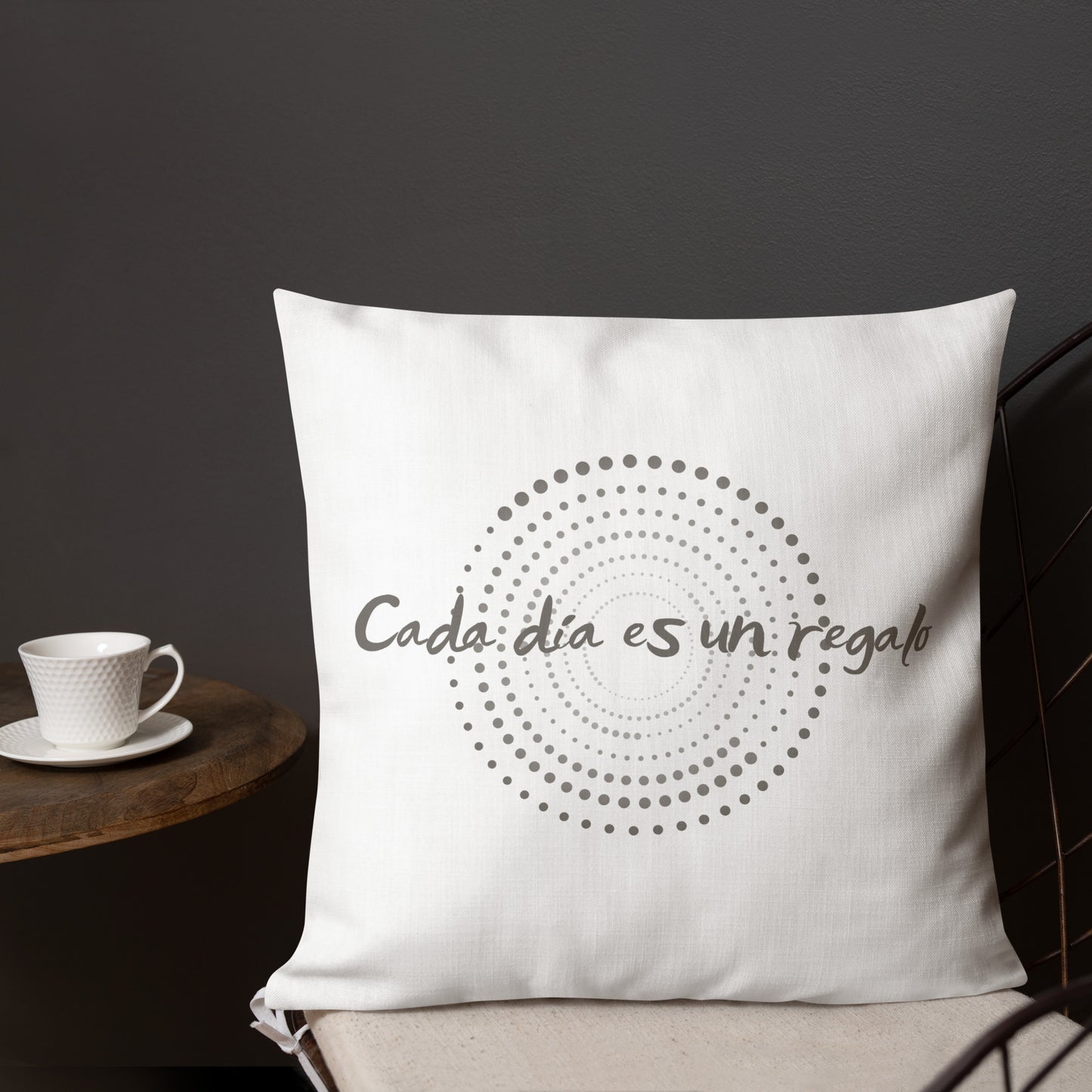 Premium-Kissen- Cada día es un regalo - Jeder Tag ist ein Geschenk