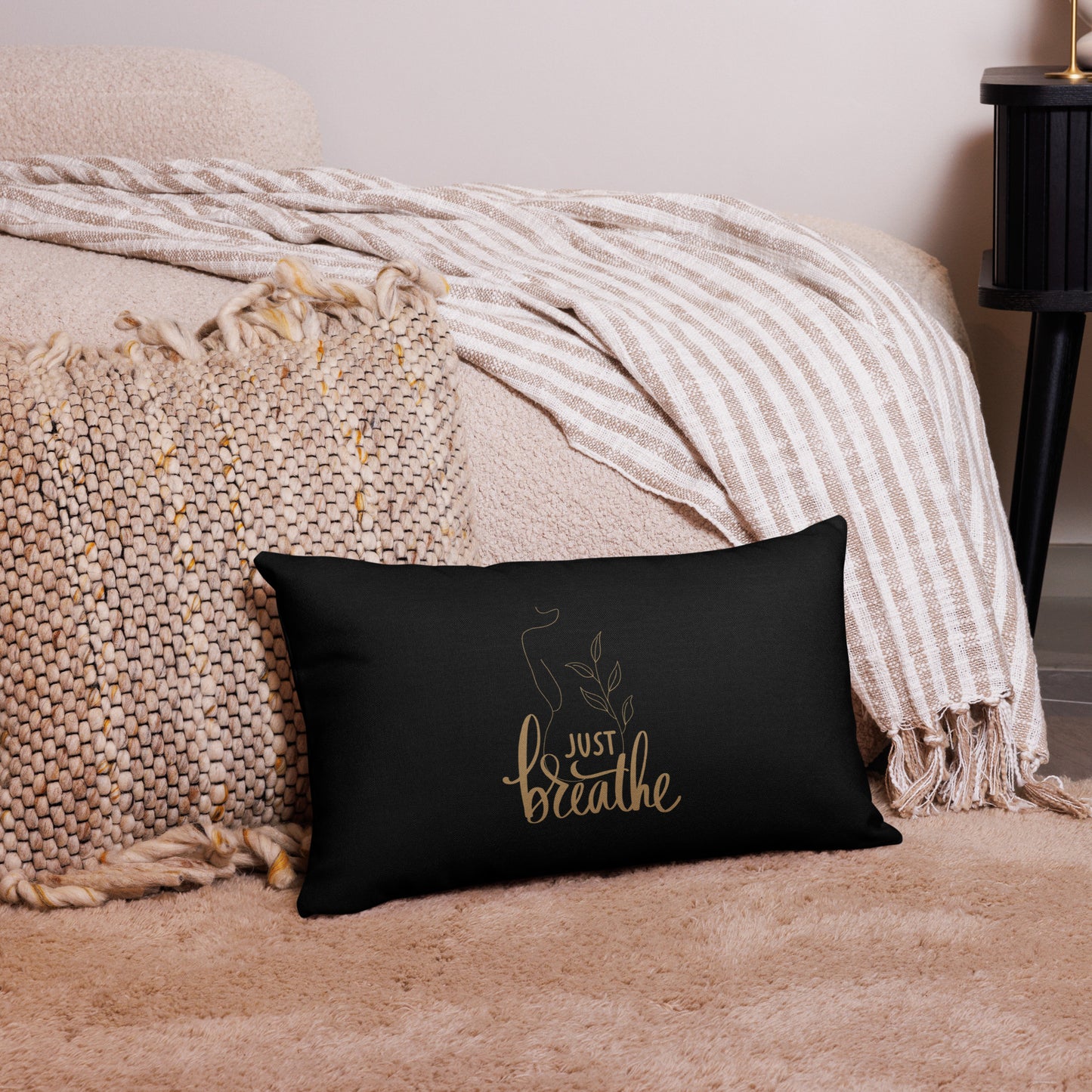 Premium-Kissen - Just breathe