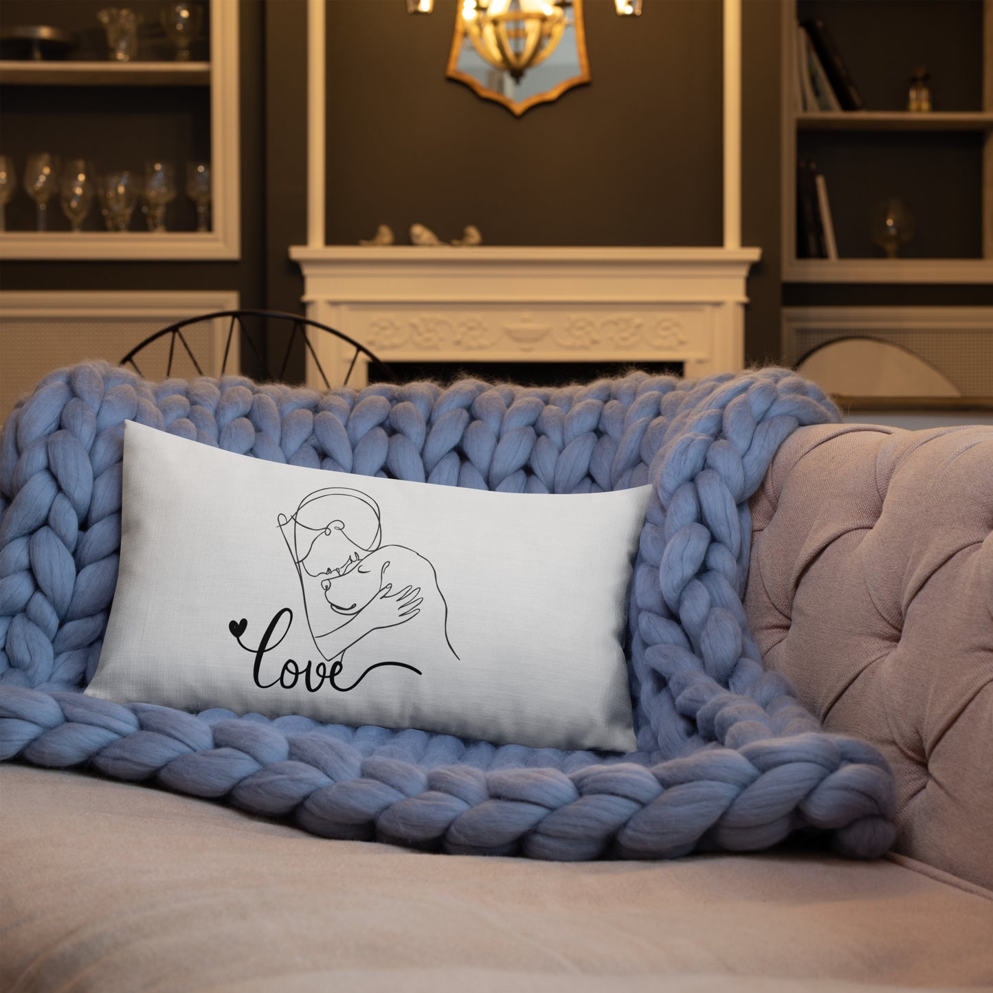Premium-Kissen- Dog Love
