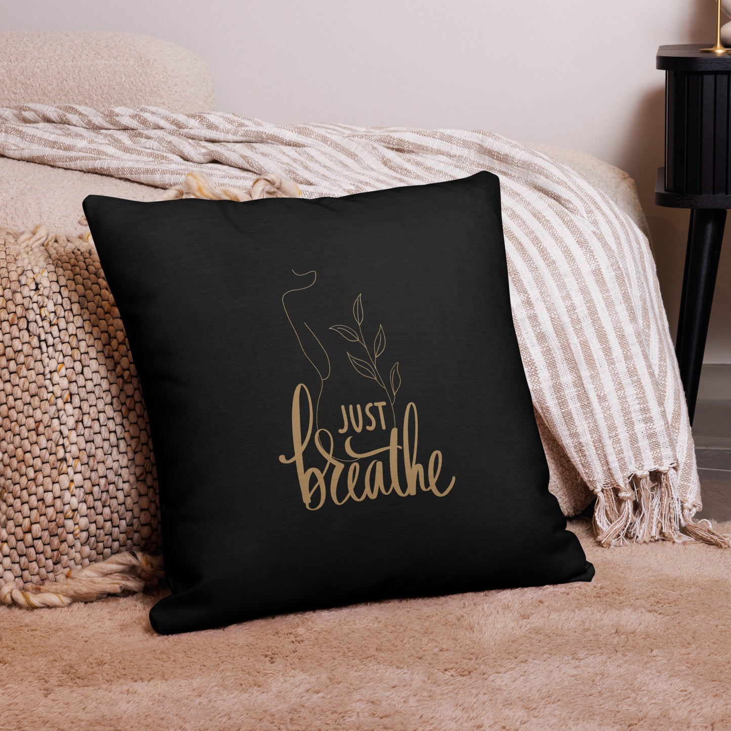 Premium-Kissen - Just breathe