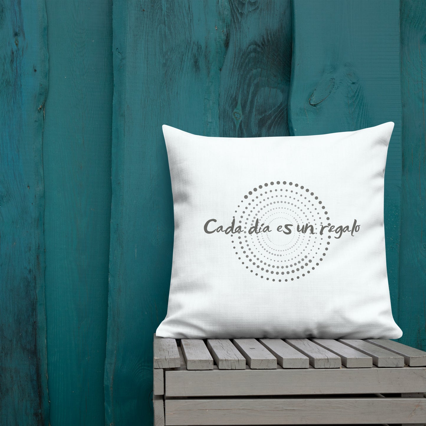 Premium-Kissen- Cada día es un regalo - Jeder Tag ist ein Geschenk