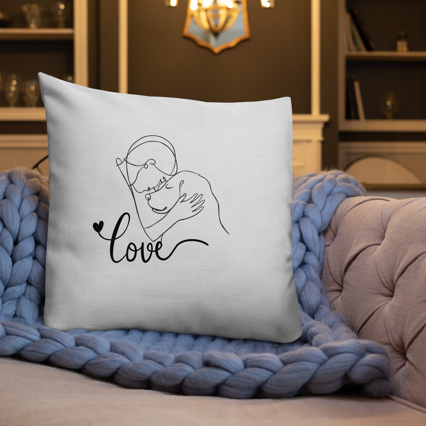 Premium-Kissen- Dog Love