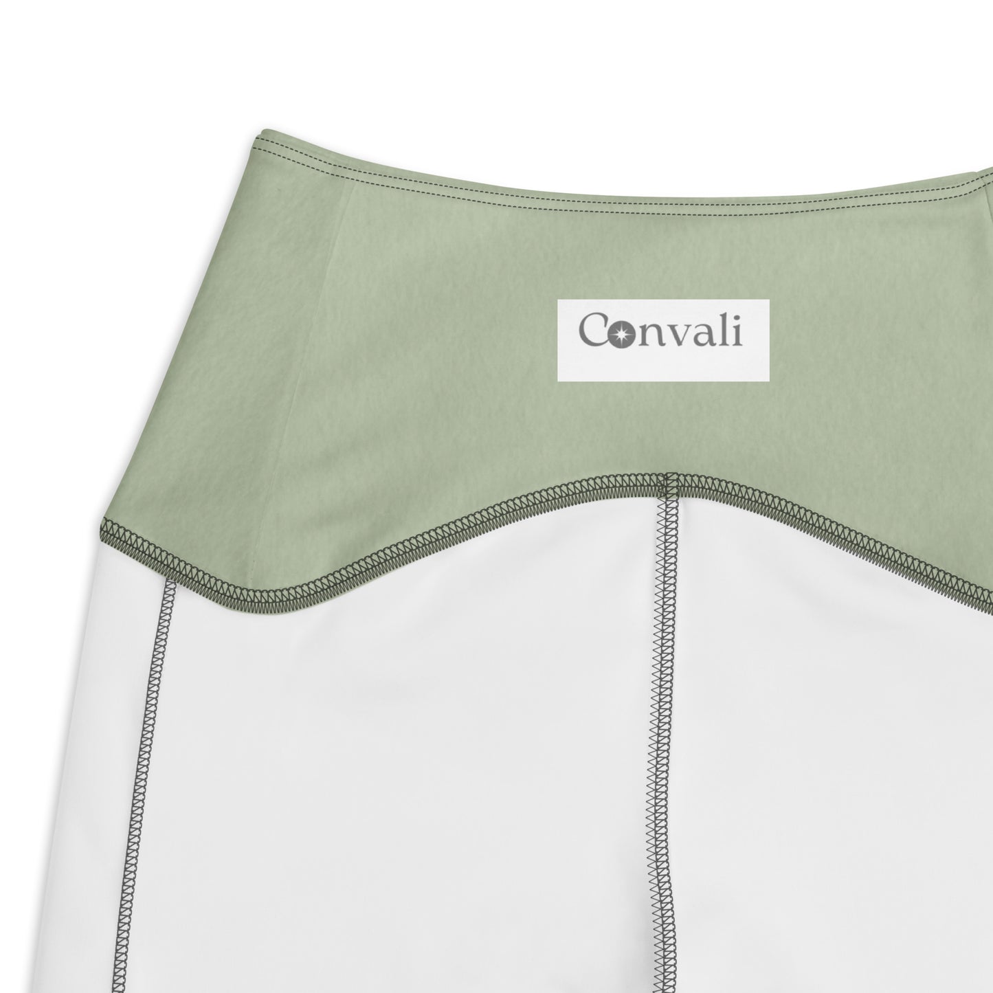 V-Bund-Leggings mit Taschen