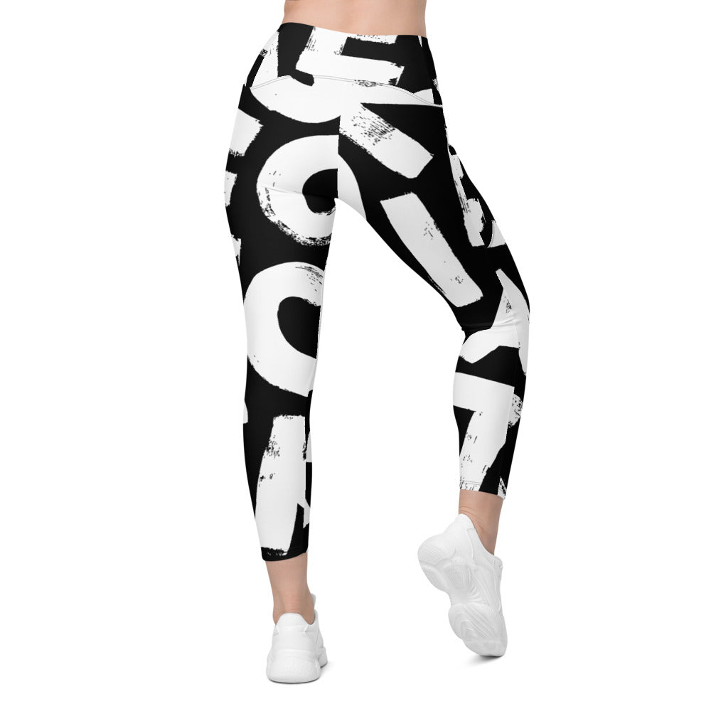 Leggings mit Taschen - ABC Print