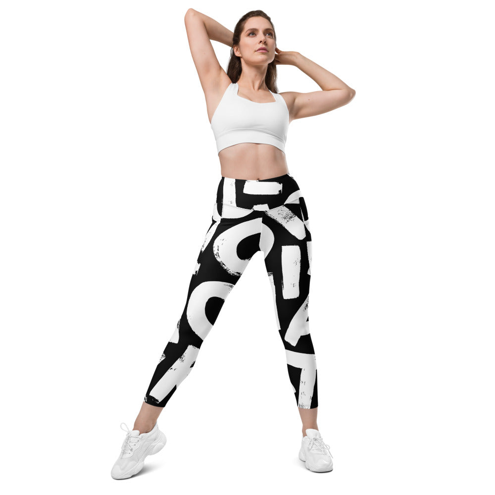 Leggings mit Taschen - ABC Print