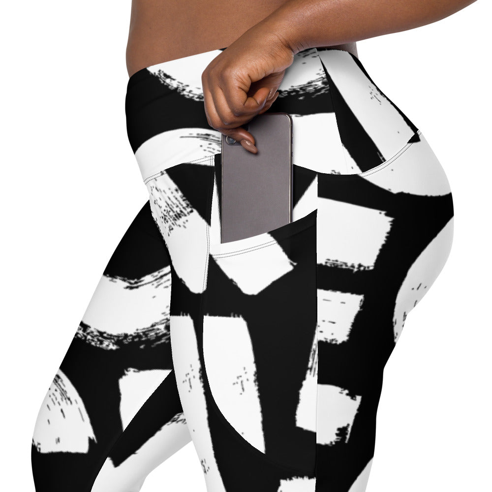Leggings mit Taschen - ABC Print