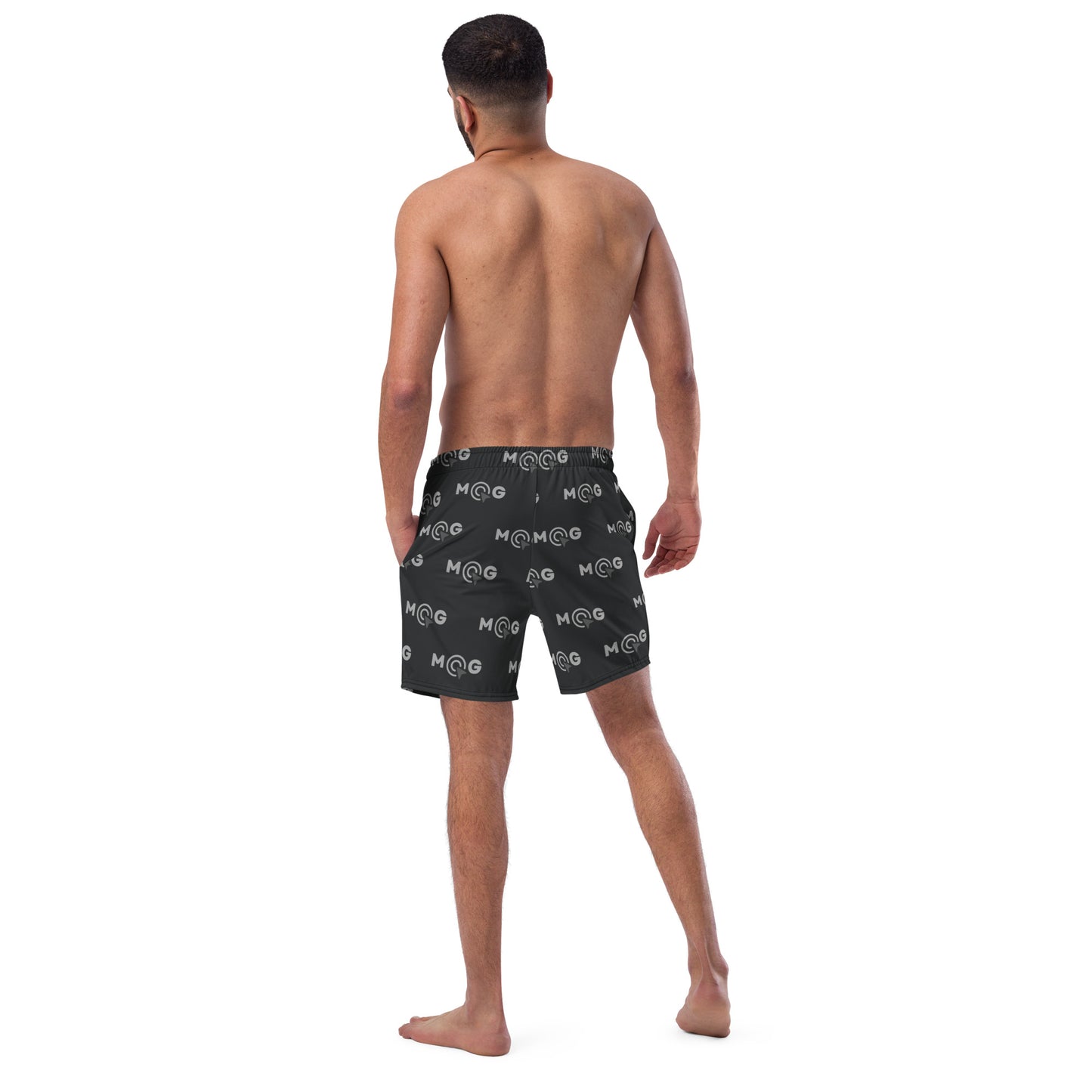 Herren-Badehose MGe Design schwarz/grau