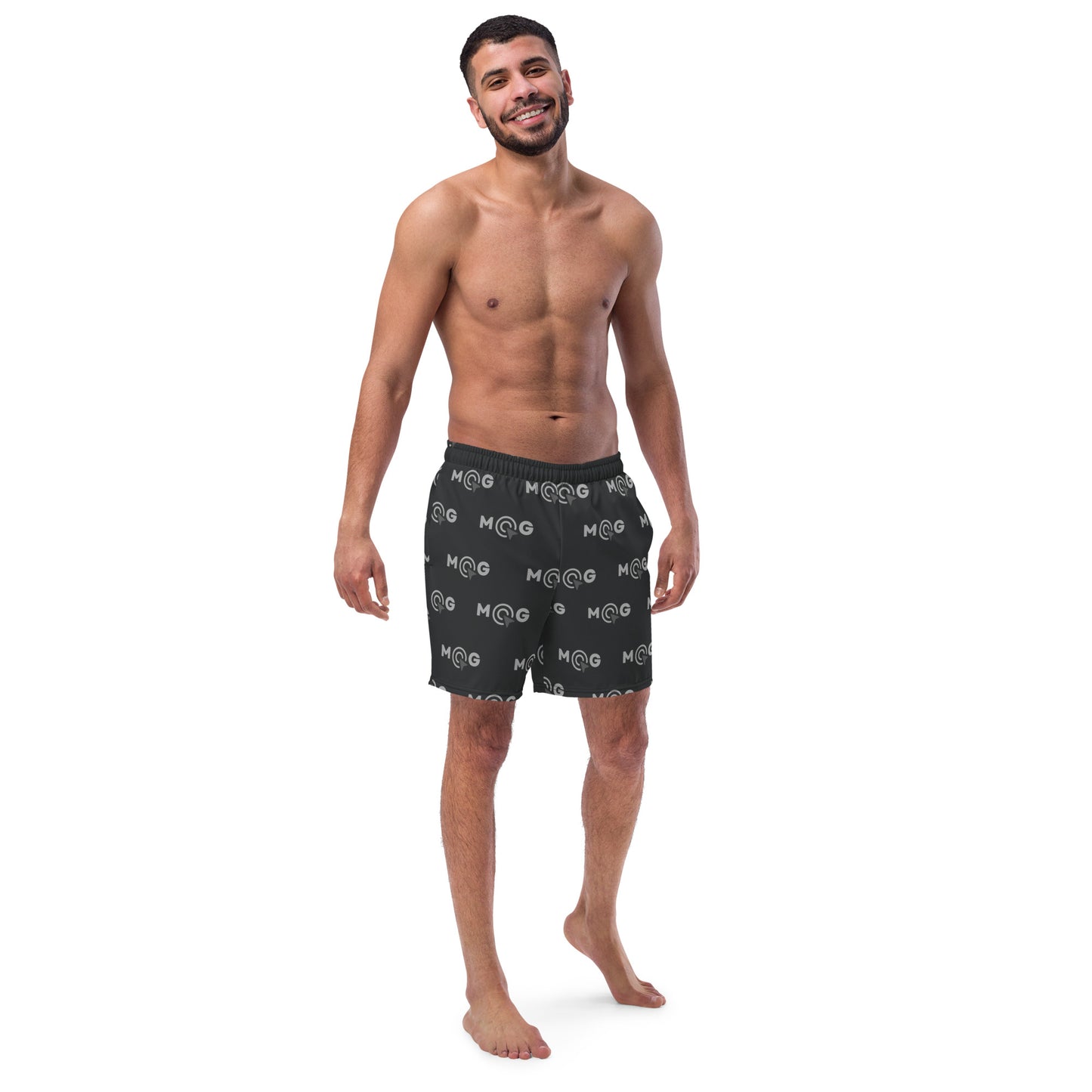 Herren-Badehose MGe Design schwarz/grau