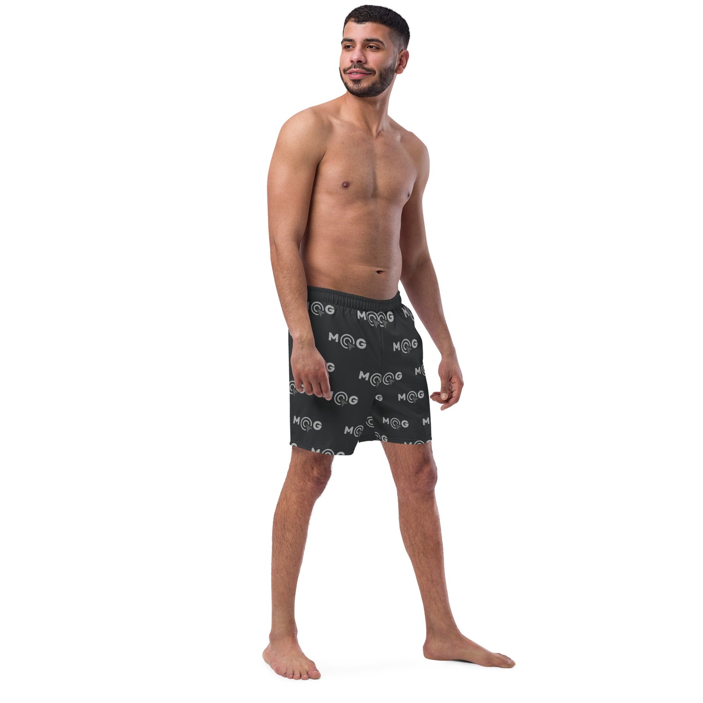 Herren-Badehose MGe Design schwarz/grau