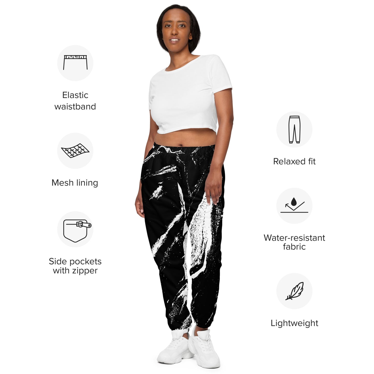 Urban Flow Performance Pants - schwarz/weiß