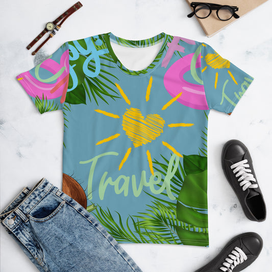 Damen-T-Shirt- Travel, Fun & Enjoy