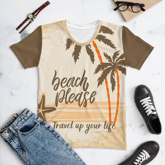 Damen-T-Shirt -beach please