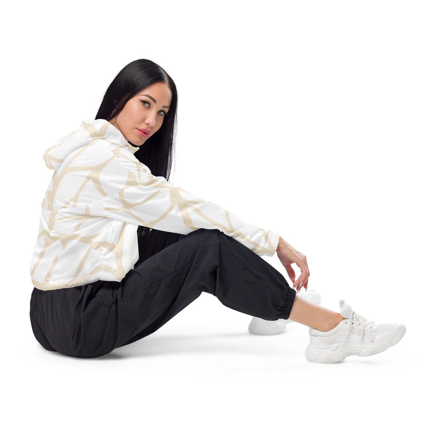 Damen-Windbreaker - Modern Design beige