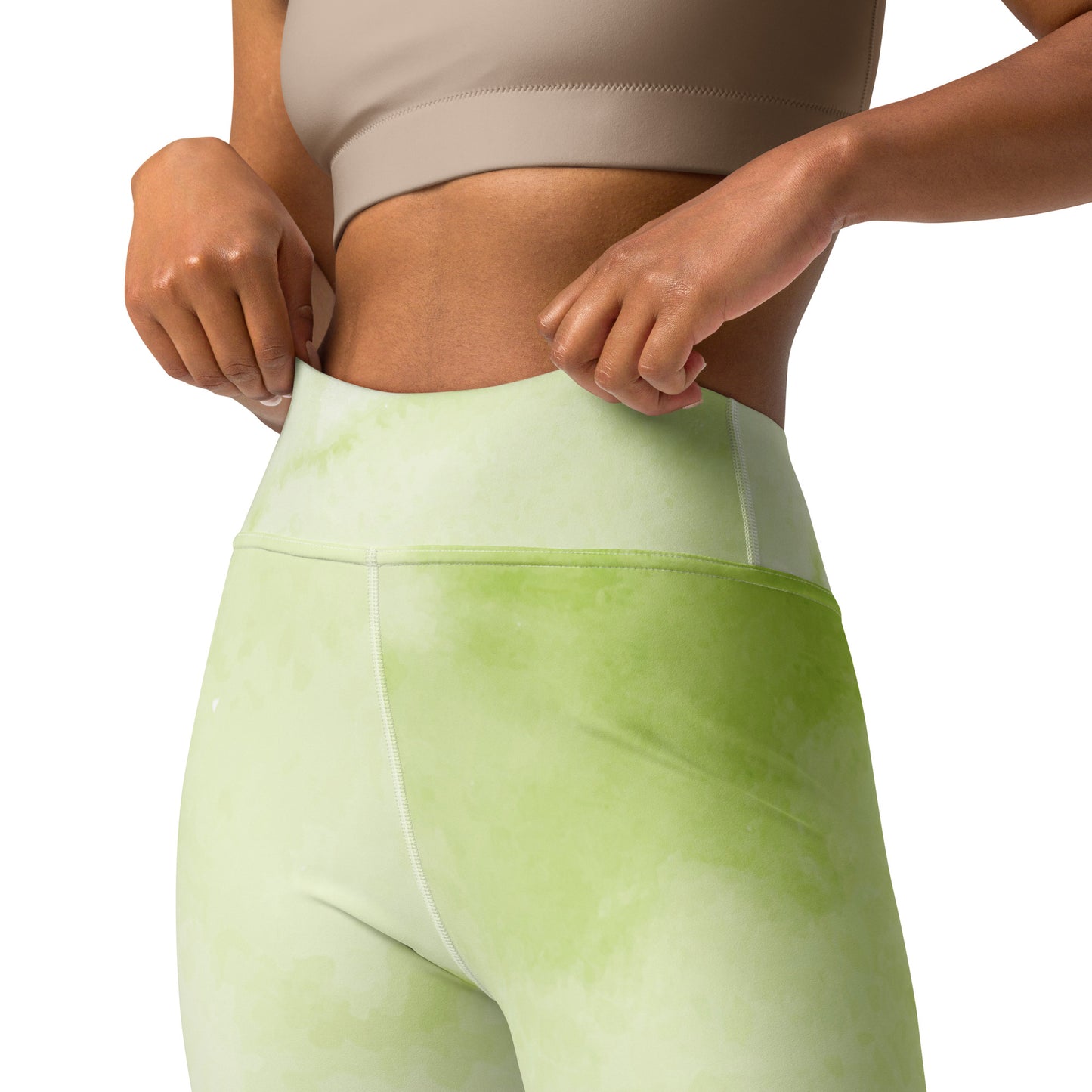 Yoga-Leggings -grün weiß