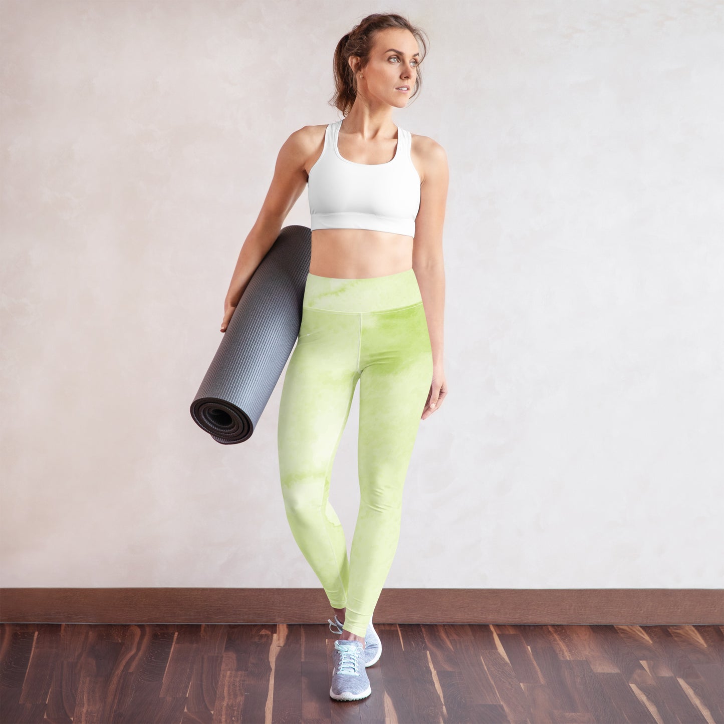 Yoga-Leggings -grün weiß