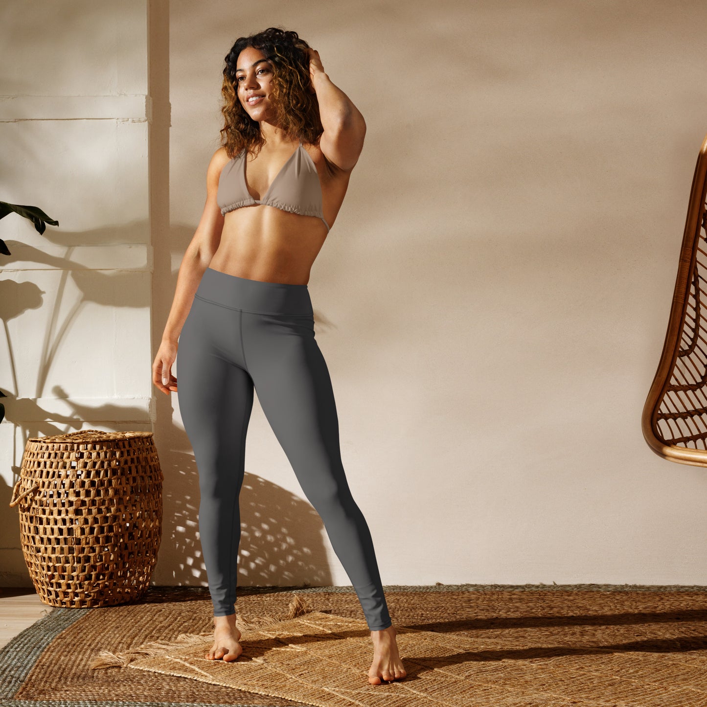 Leggings - Einfarbig grau