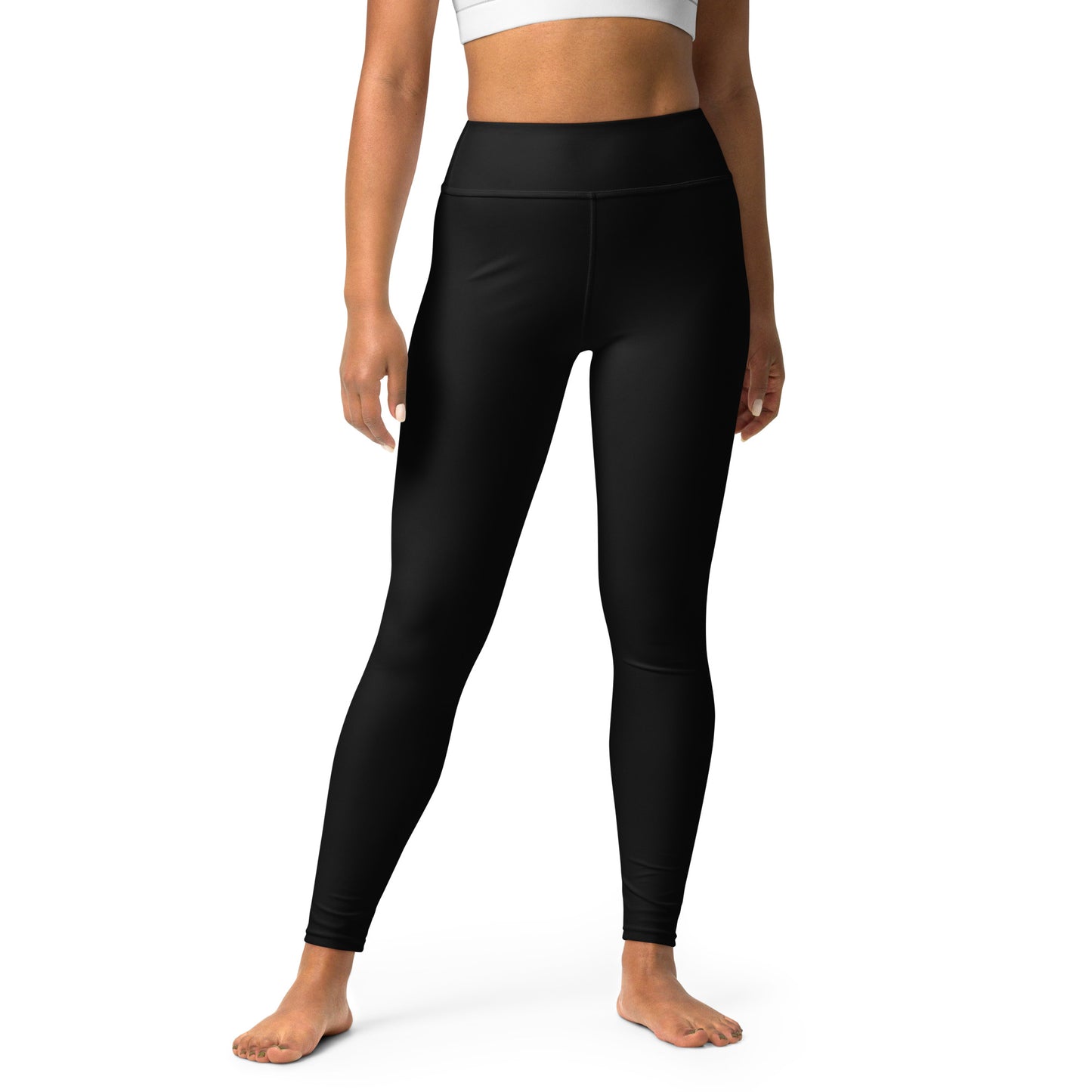 Leggings - Einfarbig Schwarz-Convali