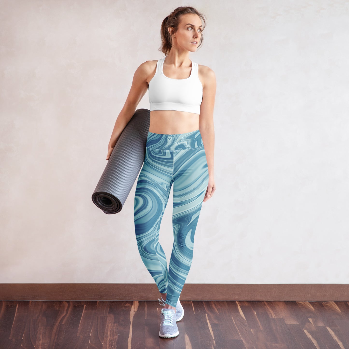 High-Waist- Leggings - Mint Muster