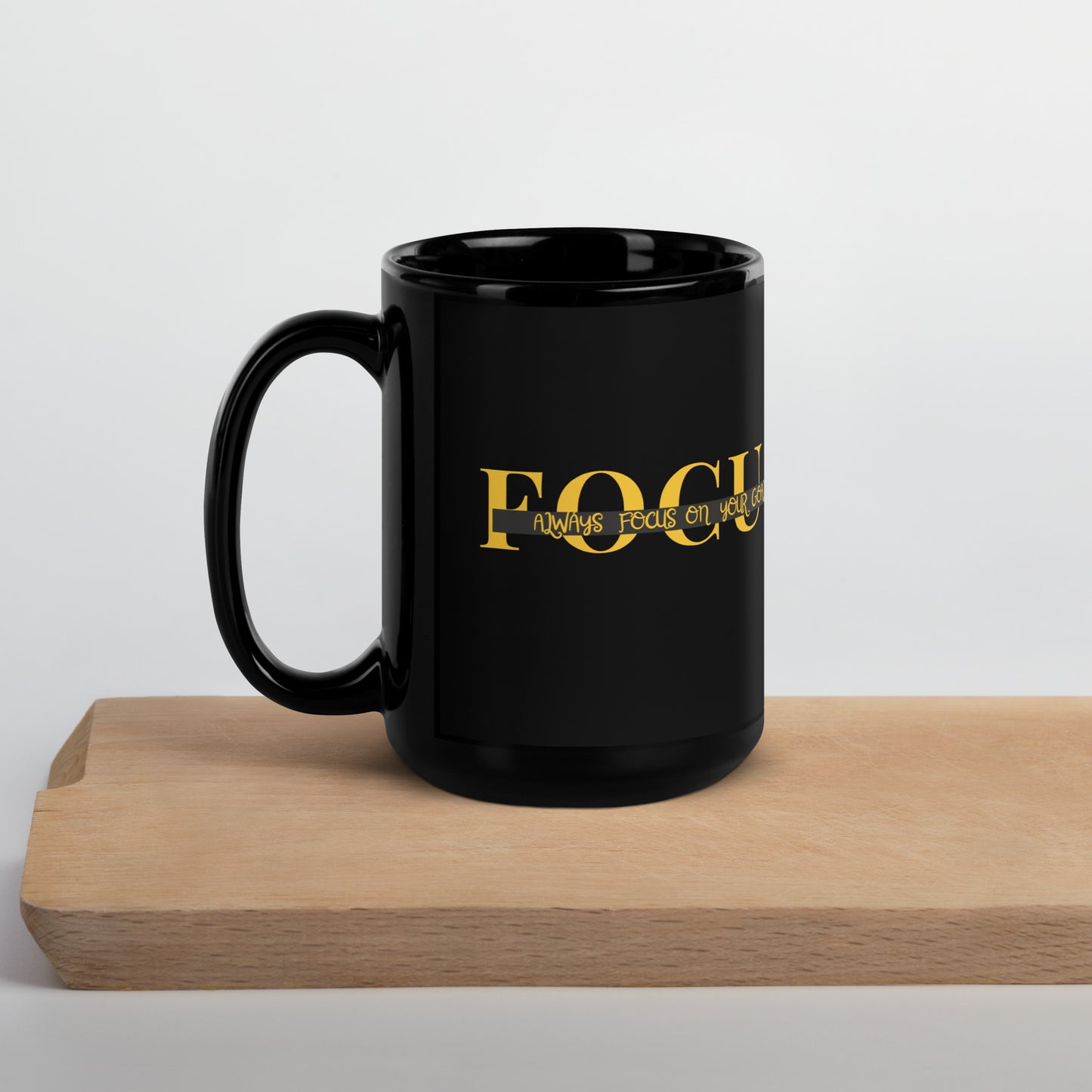 Tasse „FOCUS – Always focus on your goals“ – Motivation für jeden Tag