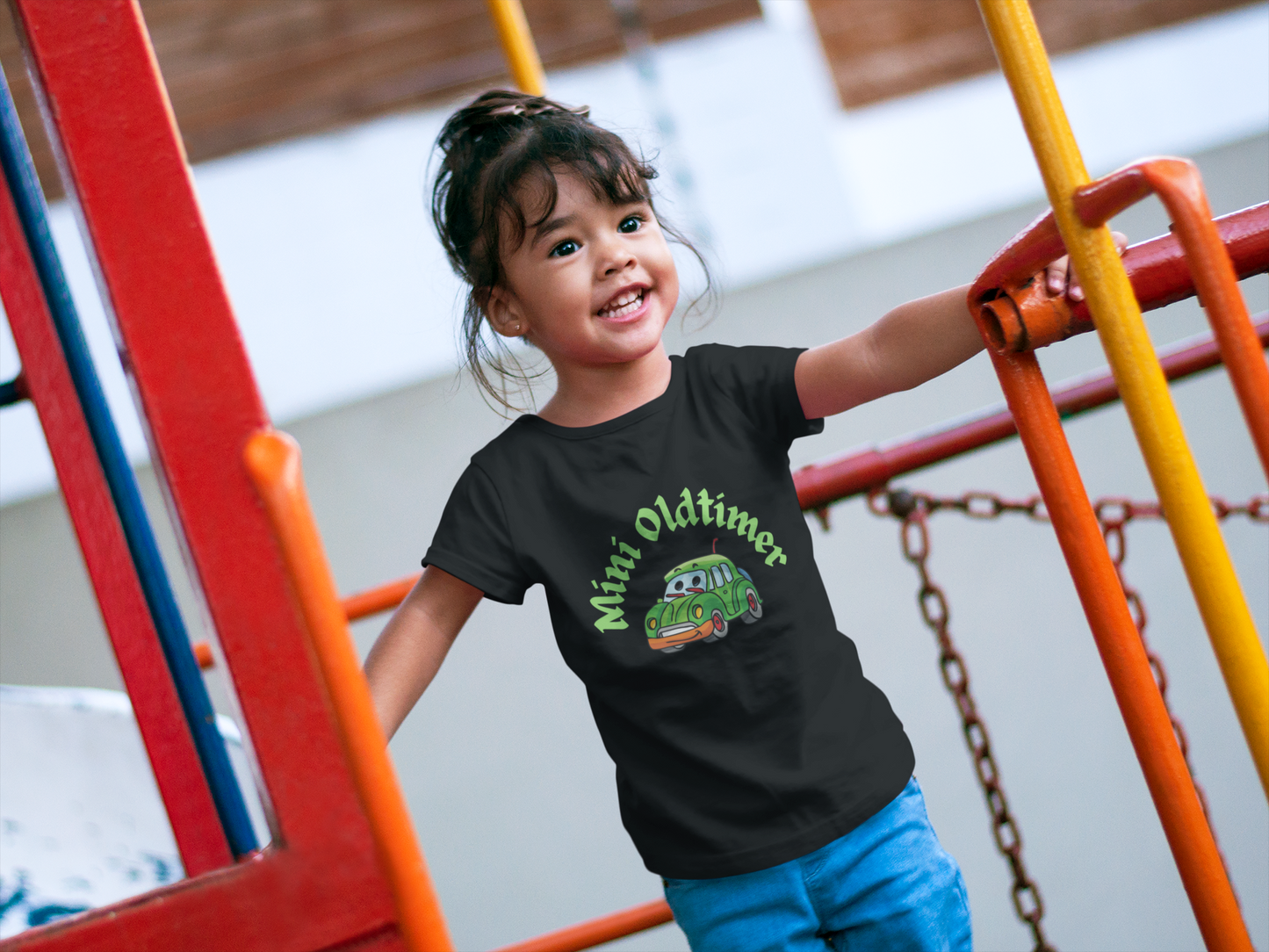 Kurzärmeliges Baby & Kinder T-Shirt - Mini Oldtimer