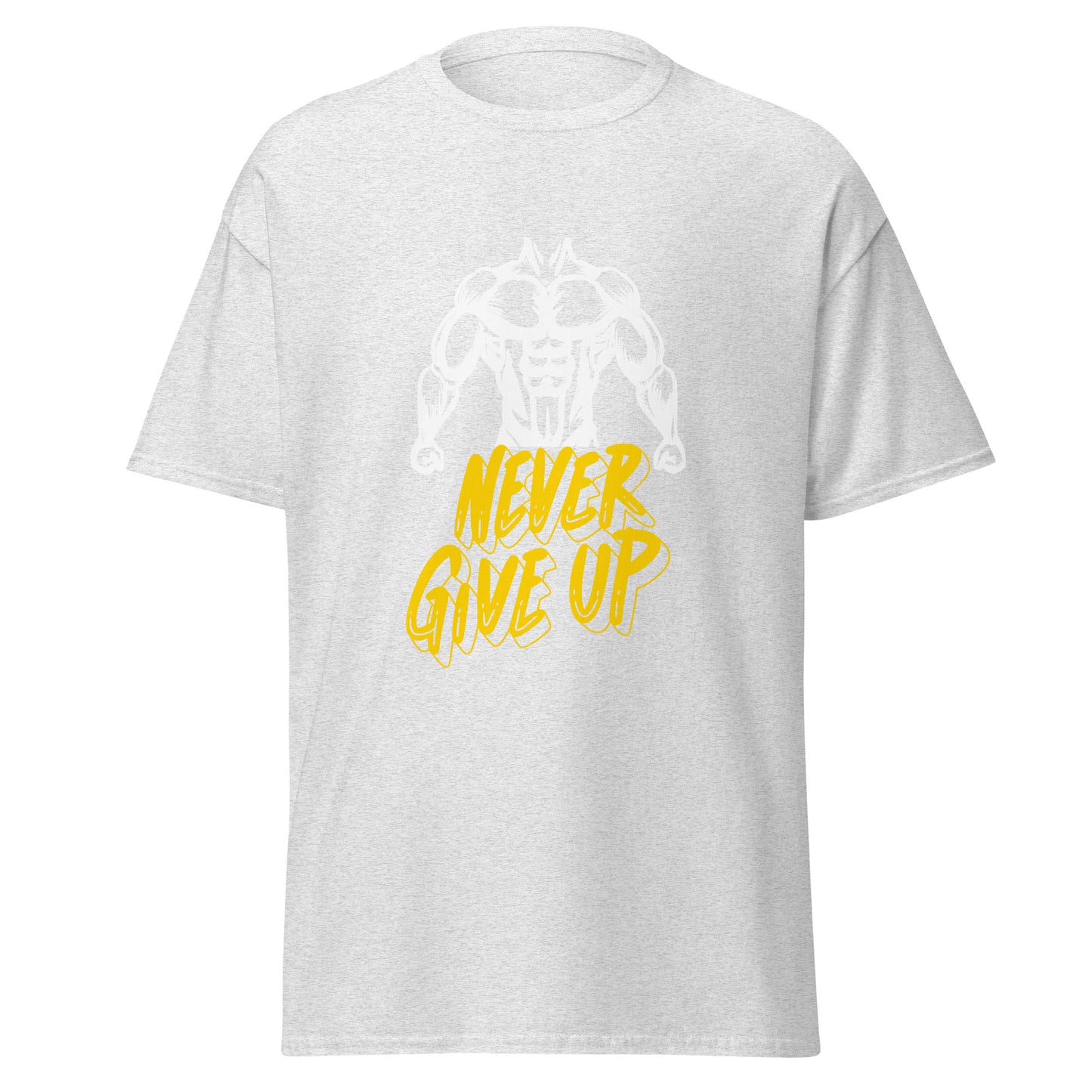 Klassisches Herren-T-Shirt - NEVER GIVE UP