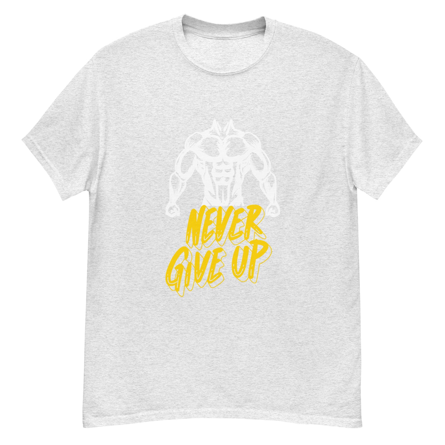 Klassisches Herren-T-Shirt - NEVER GIVE UP