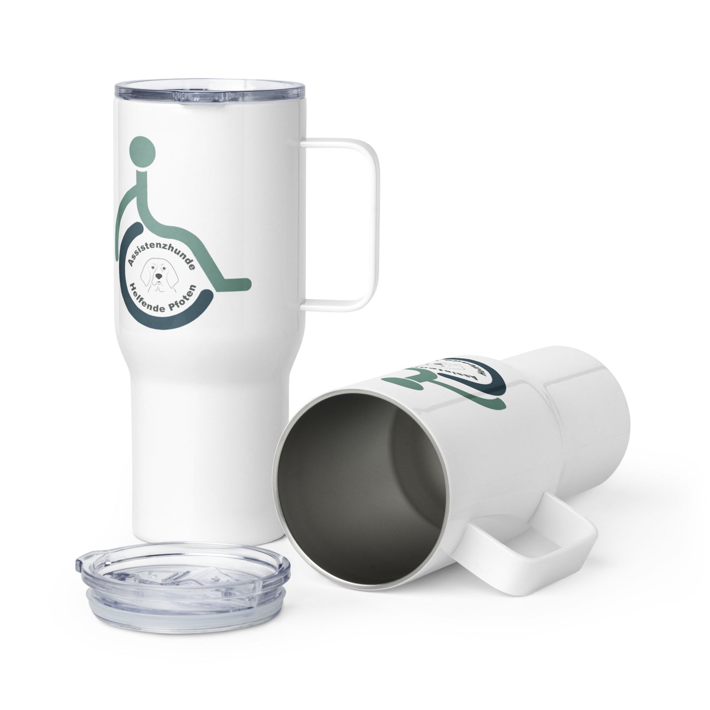 Reisebecher mit Griff - Logo