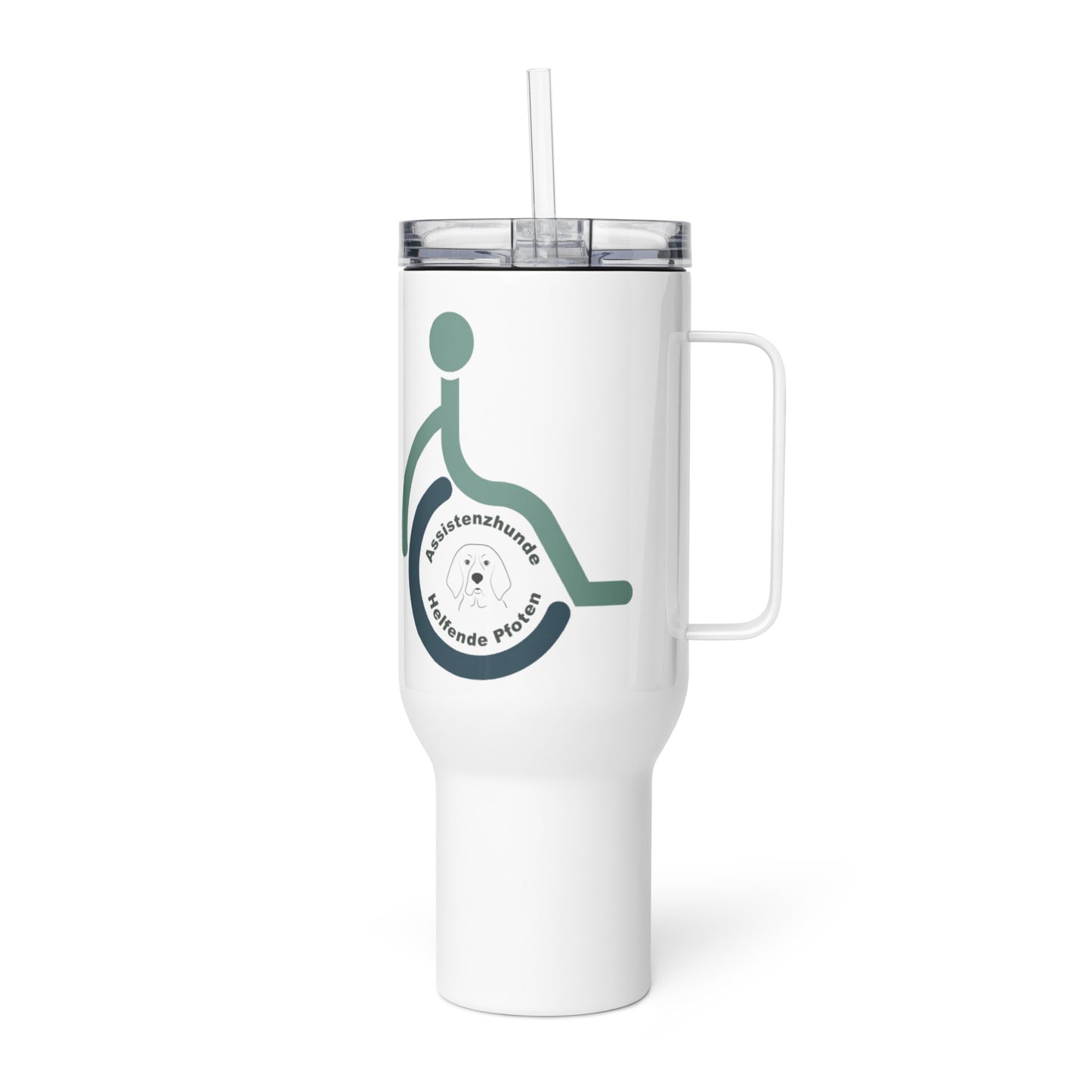 Reisebecher mit Griff - Logo