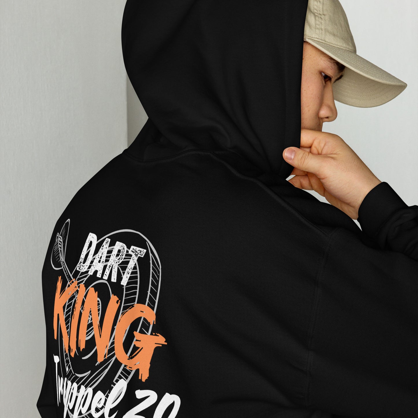 Herren Hoodie Dart King – Trippel 20 | Geschenk für Dartspieler