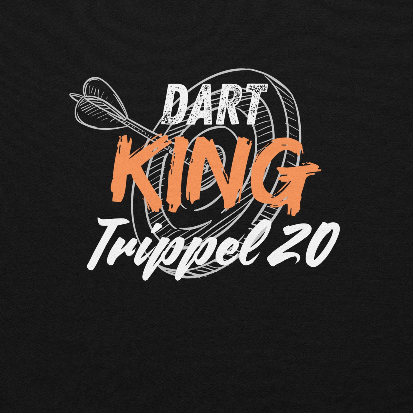 Herren Hoodie Dart King – Trippel 20 | Geschenk für Dartspieler