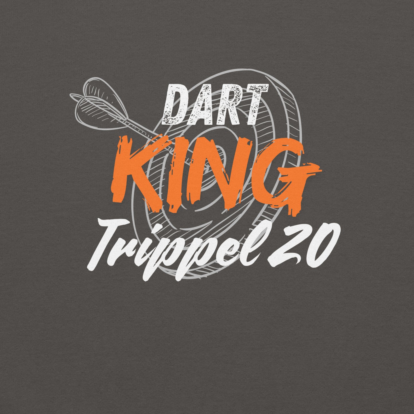 Herren Hoodie Dart King – Trippel 20 | Geschenk für Dartspieler