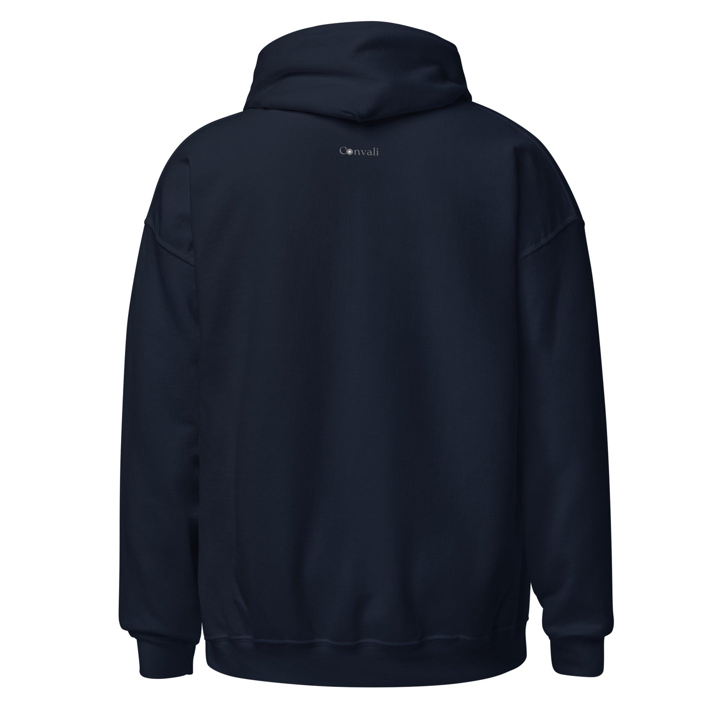Unisex-Kapuzenpullover- Coffee first work later