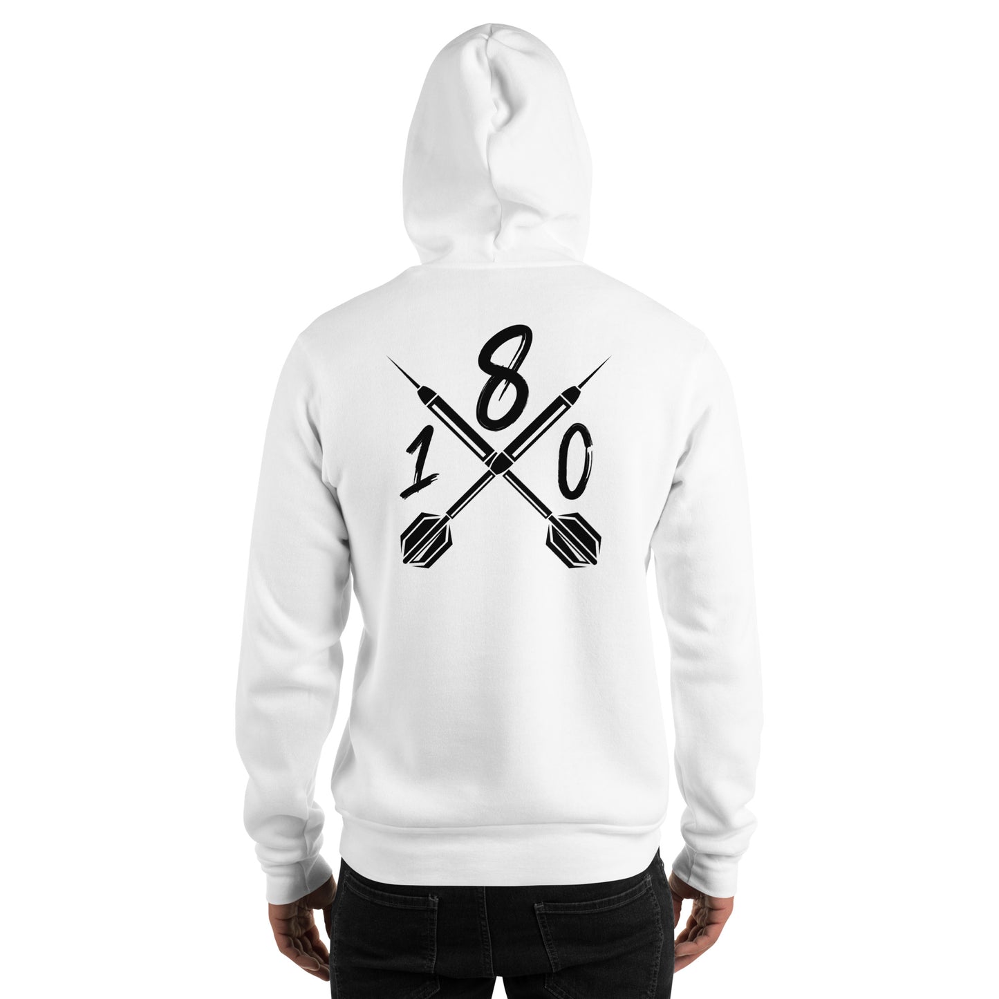 Herrn-Kapuzenpullover - Dart 180 weiß