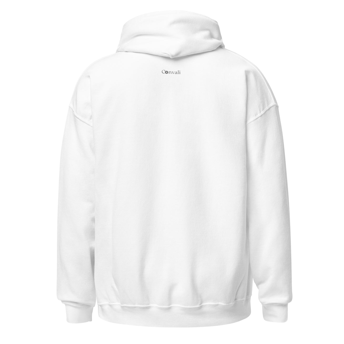 Unisex-Kapuzenpullover- Coffee first work later