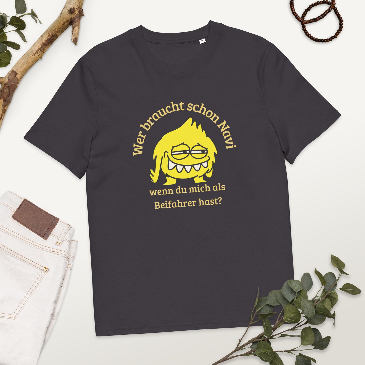 Unisex-Bio-Baumwoll-T-Shirt - Beifahrer