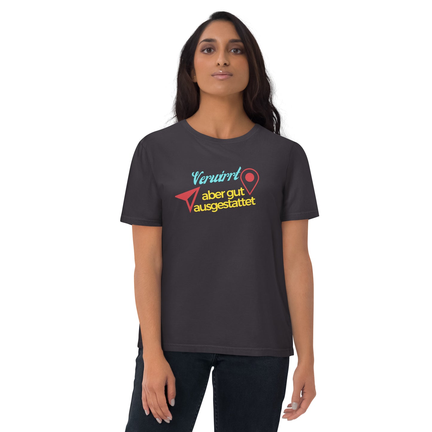Unisex-Bio-Baumwoll-T-Shirt - Verwirrt aber gut ausgestattet